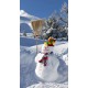 Kakemono Bonhomme de neige - 180 x 80 cm - Toile M1 avec structure  X- Banner