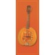 Kakemono mandoline orange- 180 x 80 cm - Toile M1 avec structure  X- Banner