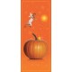 Kakemono fee orange - 180 x 80 cm - Toile M1 avec structure  X- Banner