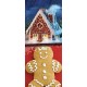 Kakemono pain d'épice noel - 180 x 80 cm - Toile M1 avec structure  X- Banner