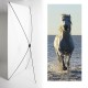 Kakemono Cheval - 180 x 80 cm - Toile M1 avec structure  X- Banner