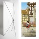 Kakemono Alsace fillette - 180 x 80 cm - Toile M1 avec structure  X- Banner