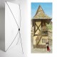 Kakemono Alsace  - 180 x 80 cm - Toile M1 avec structure  X- Banner