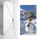 Kakemono Bonhomme de neige - 180 x 80 cm - Toile M1 avec structure  X- Banner