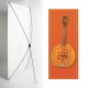 Kakemono mandoline orange- 180 x 80 cm - Toile M1 avec structure  X- Banner