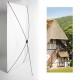 Kakemono Normandie maison- 180 x 80 cm - Toile M1 avec structure  X- Banner