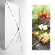 Kakemono tarte normande- 180 x 80 cm - Toile M1 avec structure  X- Banner