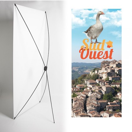 Kakémono 80 x180 - Toile M1 / X Banner - Sud Ouest