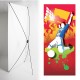 Kakémono FOOT 80 x 180 - Toile M1 / X Banner - Joueur / But