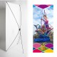 Kakemono carnaval  - 180 x 80 cm - Toile M1 avec structure  X- Banner