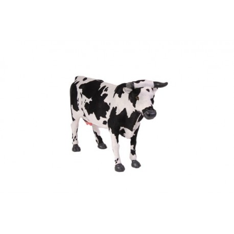 Vache - poils - H. 32cm L. 50cm