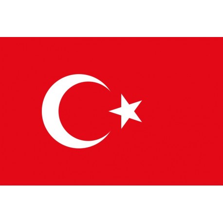 Drapeau Turquie - tissu - 60 X 90 cm