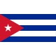 Drapeau Cuba - tissu - 60 X 90 cm