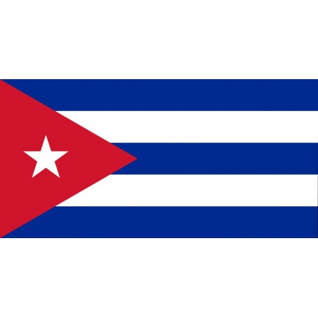 Drapeau Cuba - tissu - 60 X 90 cm