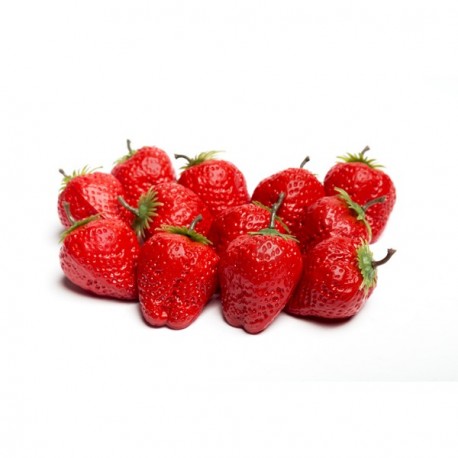 Sachet de 12 grosses fraises diam: 5 cm
