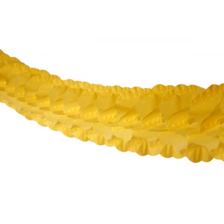 Guirlande zinnia jaune - papier - Long. 300 cm