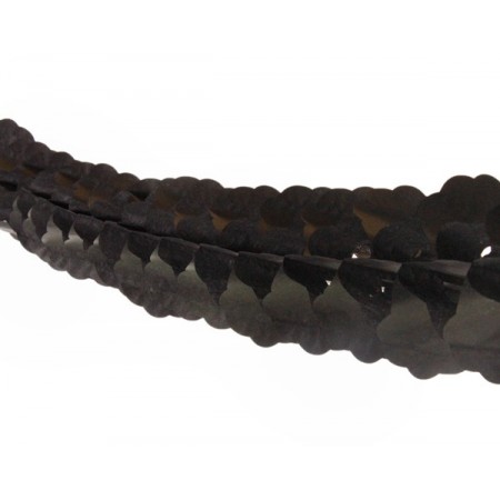 Guirlande zinnia noire  - papier - Long. 400 cm
