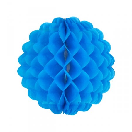 Boule bleu marine - papier - Diam. 32 cm