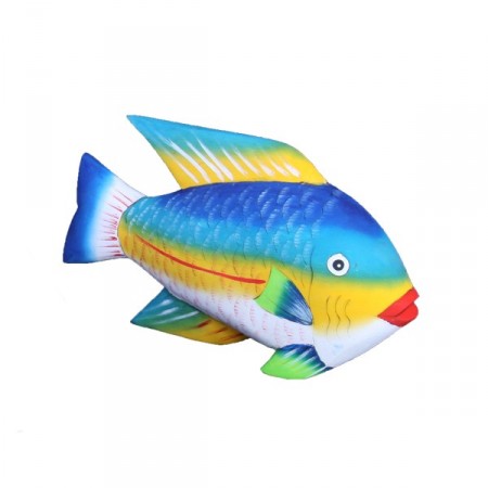 Poisson - Artisanat d'Amerique du Sud - balsa - long : 20 cm