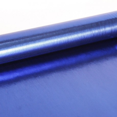 Tissu lamé bleu larg. 110 cm