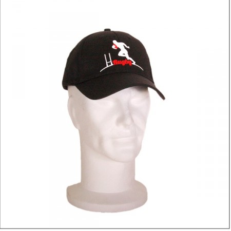 Casquette RUGBY - Tissu - noir