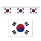 Guirlande Corée du Sud- 10 fanions 21 x 21 cm - papier - Long.500 cm