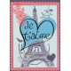 Guirlande St Valentin - 10 fanions 20 x 30 cm - papier - Long.420cm