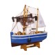 Bateau de pêche - Bois - 24 x 23cm - Différents modèles