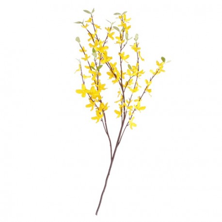 Branche de forsythia - 95 cm (fleurs artificielles sur 50cm)