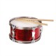 Tambour de fanfare - paillettes rouges - Diam 27cm hauteur 14 cm