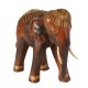 Eléphant en bois - Trompe en bas - 23 x 22 x 10 cm