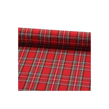 Tissu motif ecossais - larg. 150cm    (vendu au mètre)