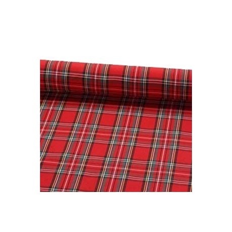 Tissu motif ecossais - larg. 150cm    (vendu au mètre)