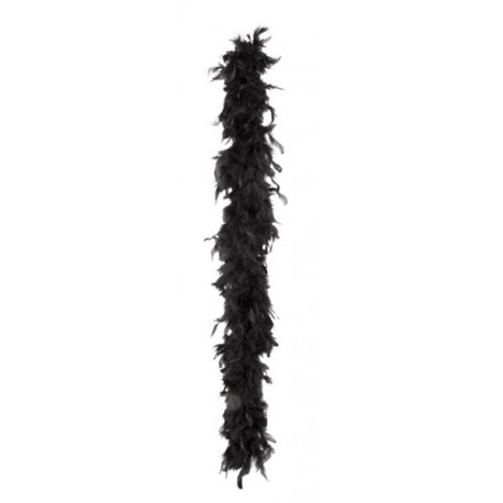 Boa noir -  plumes - Long. 180cm