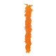 Boa orange -  plumes - Long. 180cm