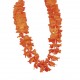 colliers fleurs orange x 12 - tergal