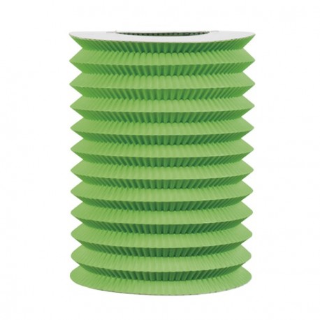 Lampion vert x 6 - papier - 16 cm