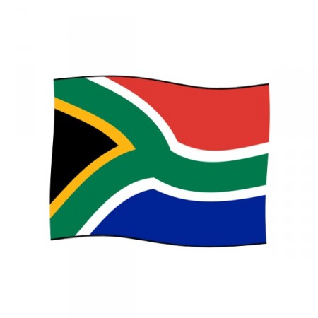 Drapeau Afrique du Sud - tissu - 60 x 90cm