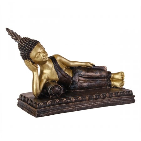 Bouddha couché 33 x18 x10 - resine