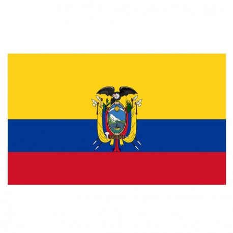 Drapeau Equateur - tissu - 90 x 150cm