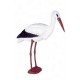 Cigogne en volume  - pvc - 80 x 60cm