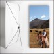 Kakemono AMS Gaucho - 180 x 80 cm - Toile M1 avec structure  X- Banner