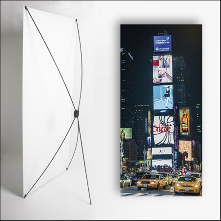 Kakemono USA Panneaux  - 180 x 80 cm - Toile M1 avec structure  X- Banner