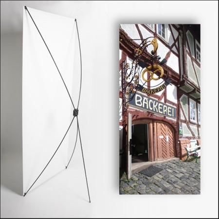 Kakemono Allemagne 4 - 180 x 80 cm - Toile M1 avec structure X- Banner