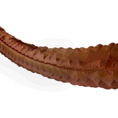 Guirlande zinnia marron - papier Long. 450cm