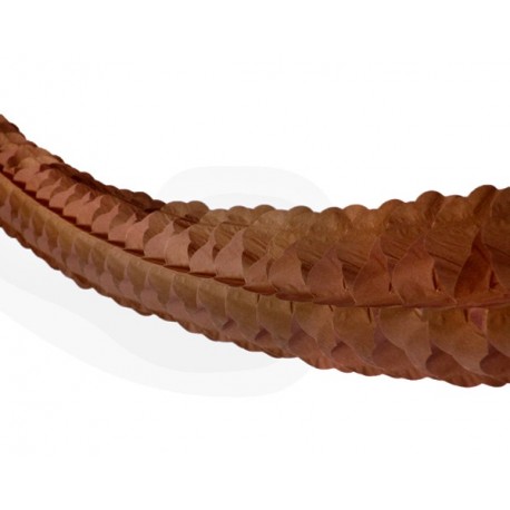 Guirlande zinnia marron  - papier - Long. 400 cm