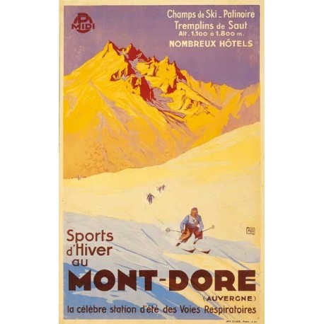 Affiche Auvergne - 50 x 70cm (nouveau visuel)