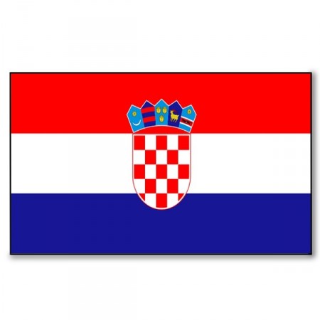 Drapeau Croatie - tissu - 90 x 150cm