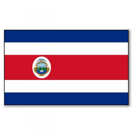 Drapeau Costa Rica - tissu - 90 x 150cm