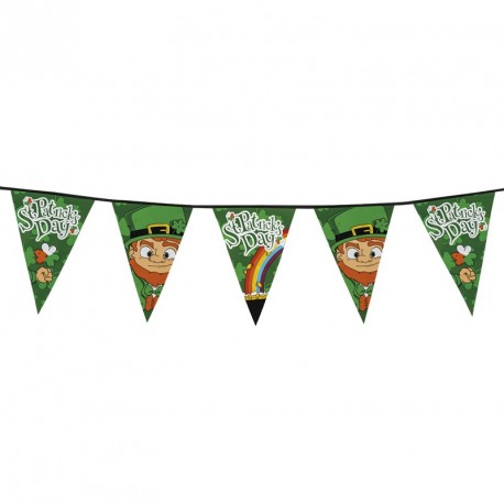 Bannieres  Saint patrick de 14 fanions de 45x30 cm longueur 800 cm